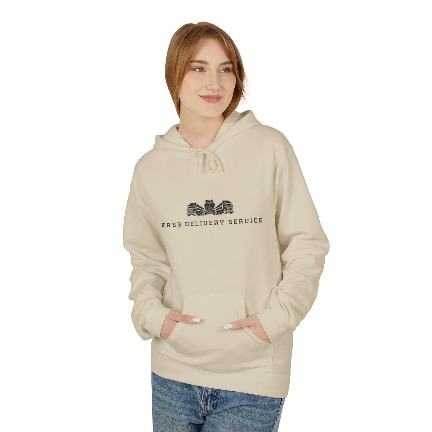 Mass Delivery Service Fleece Hoodie for Cozy Comfort