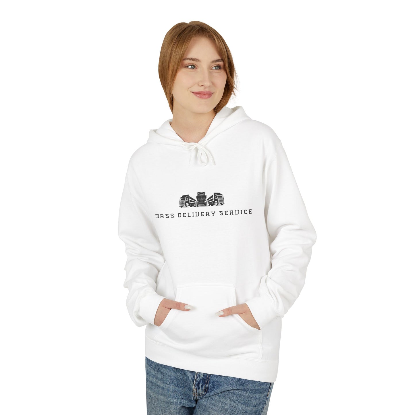 Mass Delivery Service Fleece Hoodie for Cozy Comfort