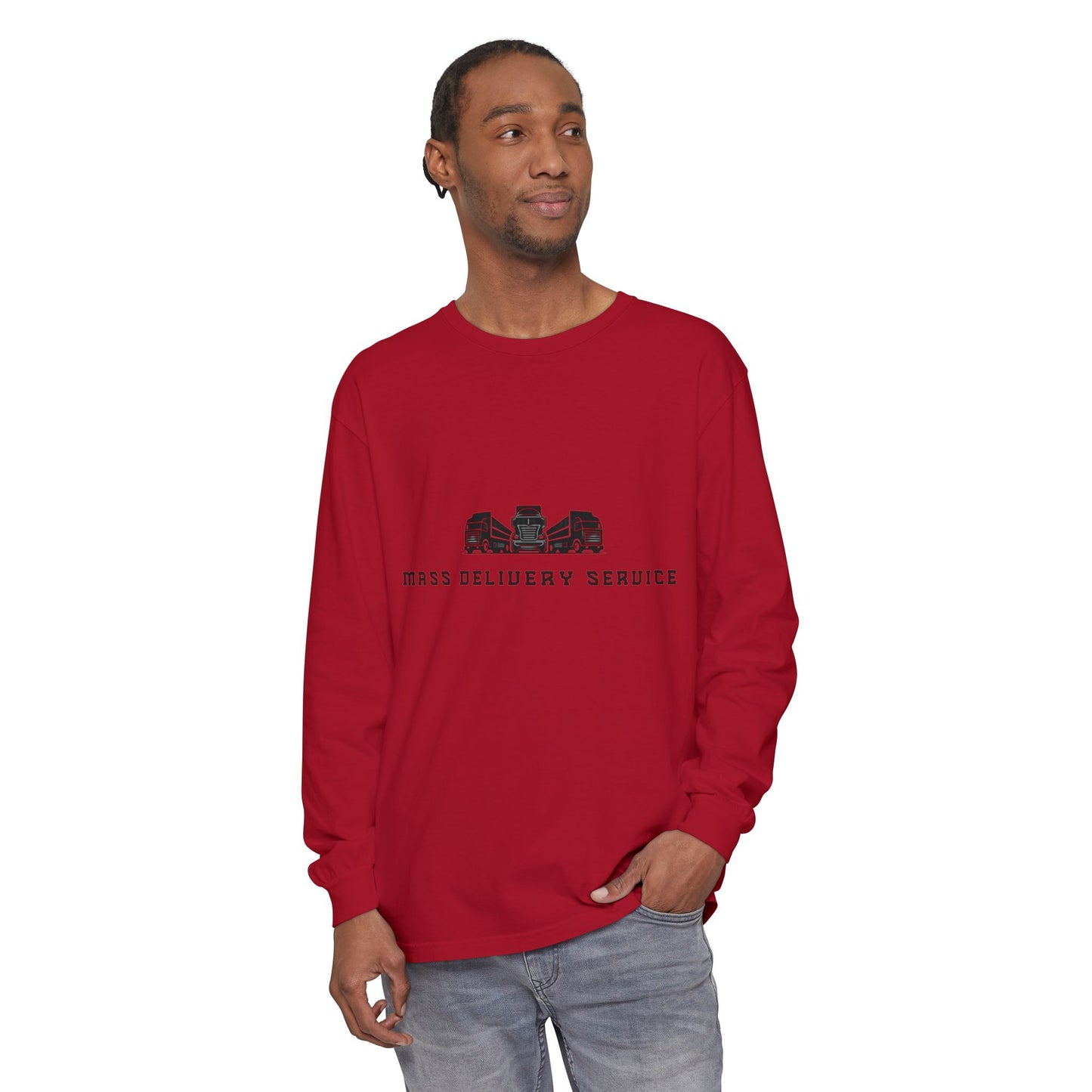 Mass Delivery Service Long Sleeve T-Shirt | Unisex Casual Wear