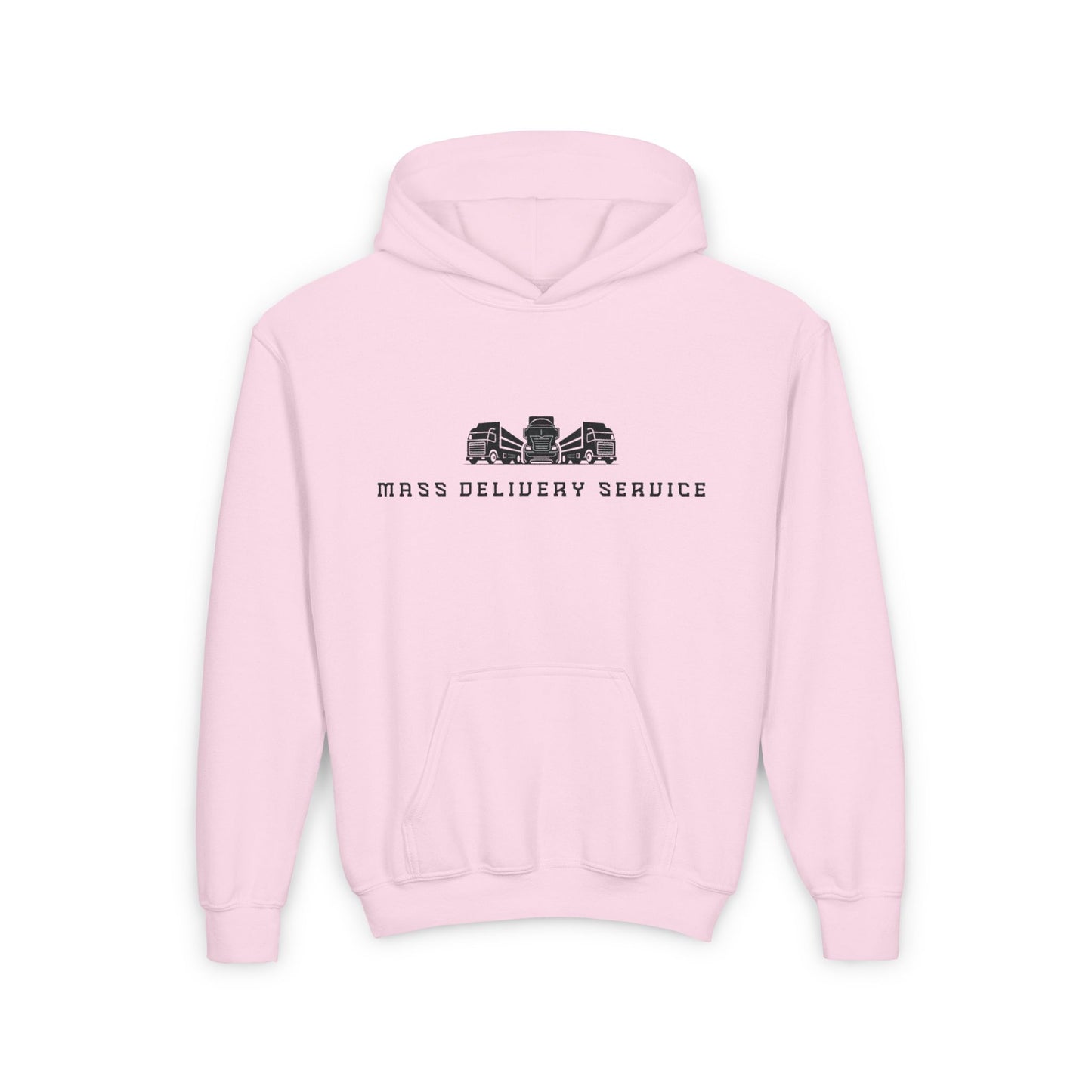 Youth Hooded Sweatshirt - Mass Delivery Service Design