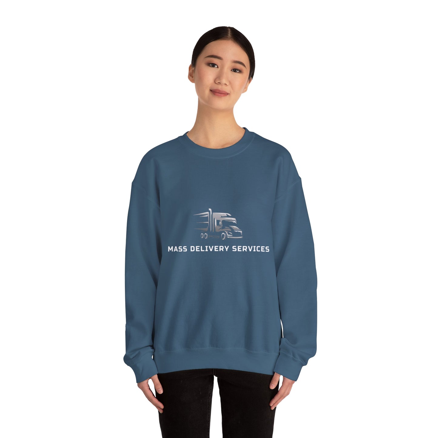 Mass Delivery Services Women Crewneck Sweaters