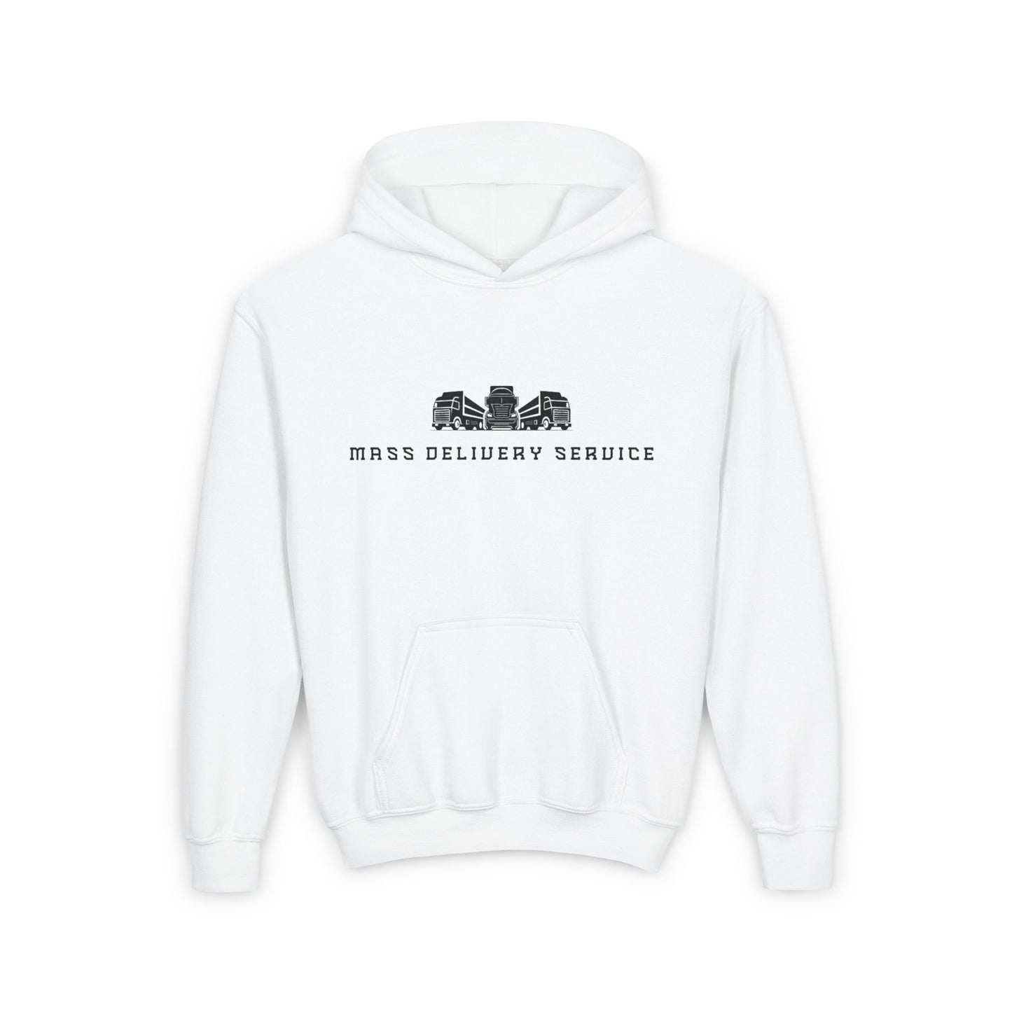 Youth Hooded Sweatshirt - Mass Delivery Service Design