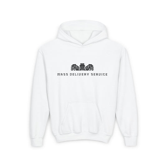 Youth Hooded Sweatshirt - Mass Delivery Service Design