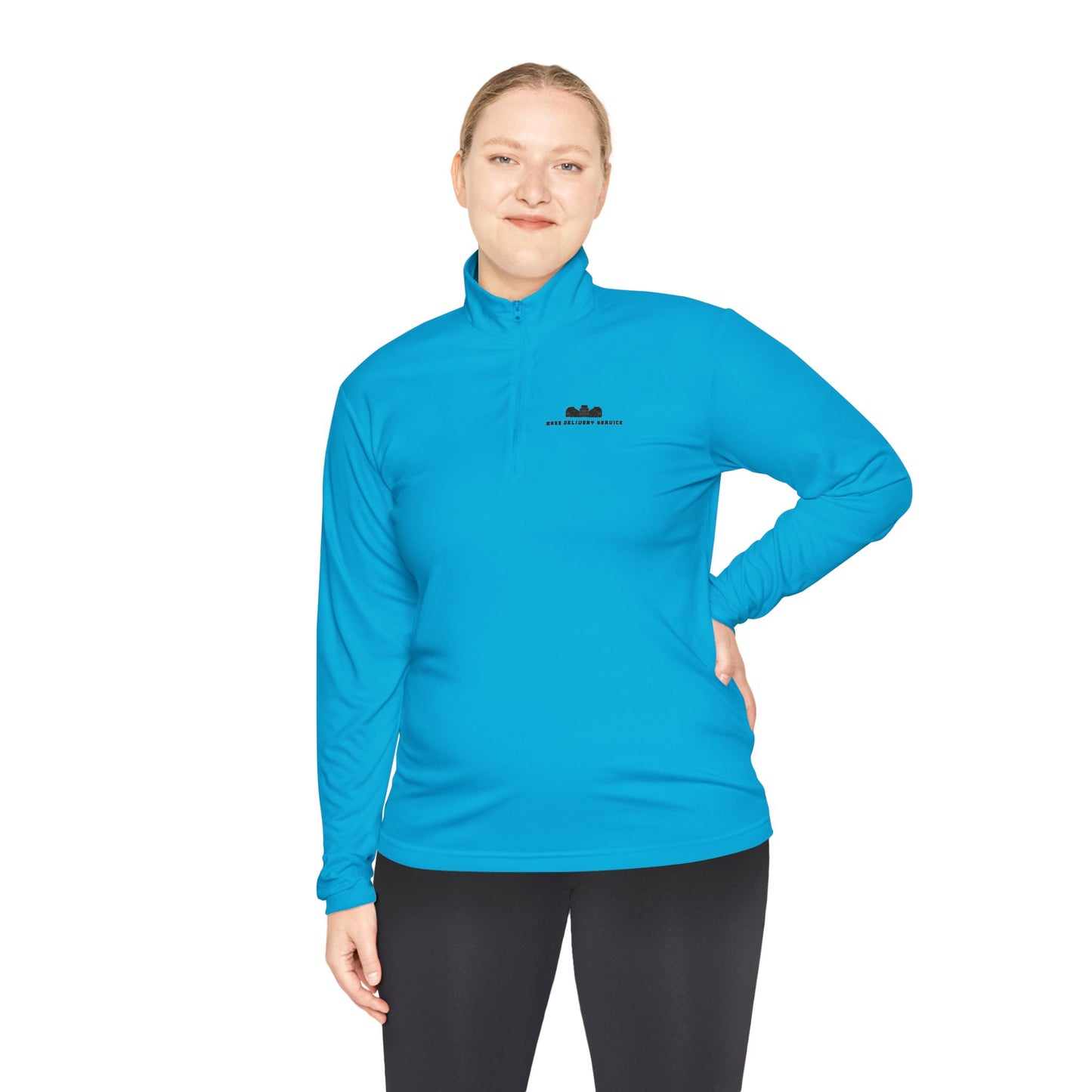 Women Mass Delivery Service Quarter-Zip Pullover