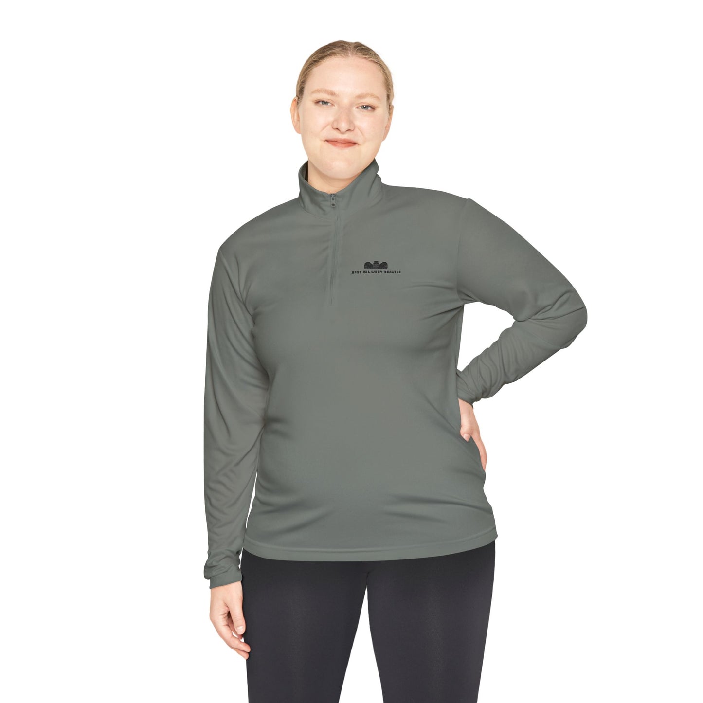 Women Mass Delivery Service Quarter-Zip Pullover