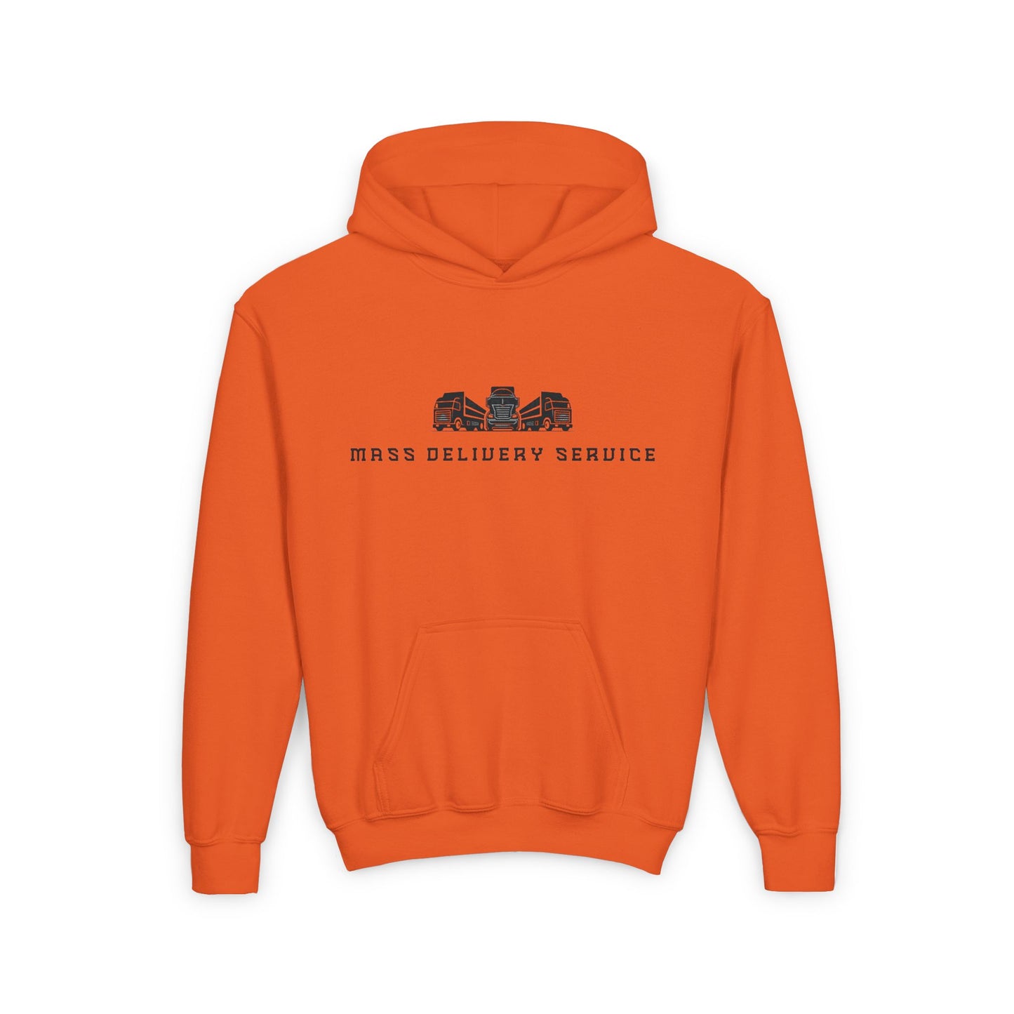 Youth Hooded Sweatshirt - Mass Delivery Service Design