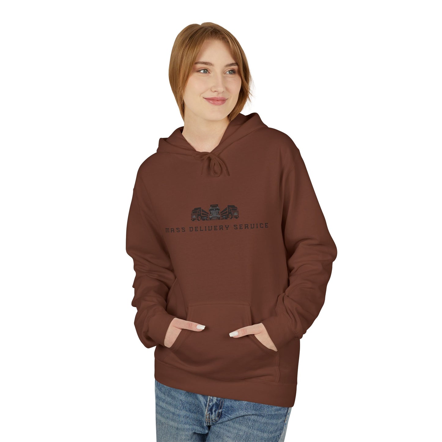 Mass Delivery Service Fleece Hoodie for Cozy Comfort