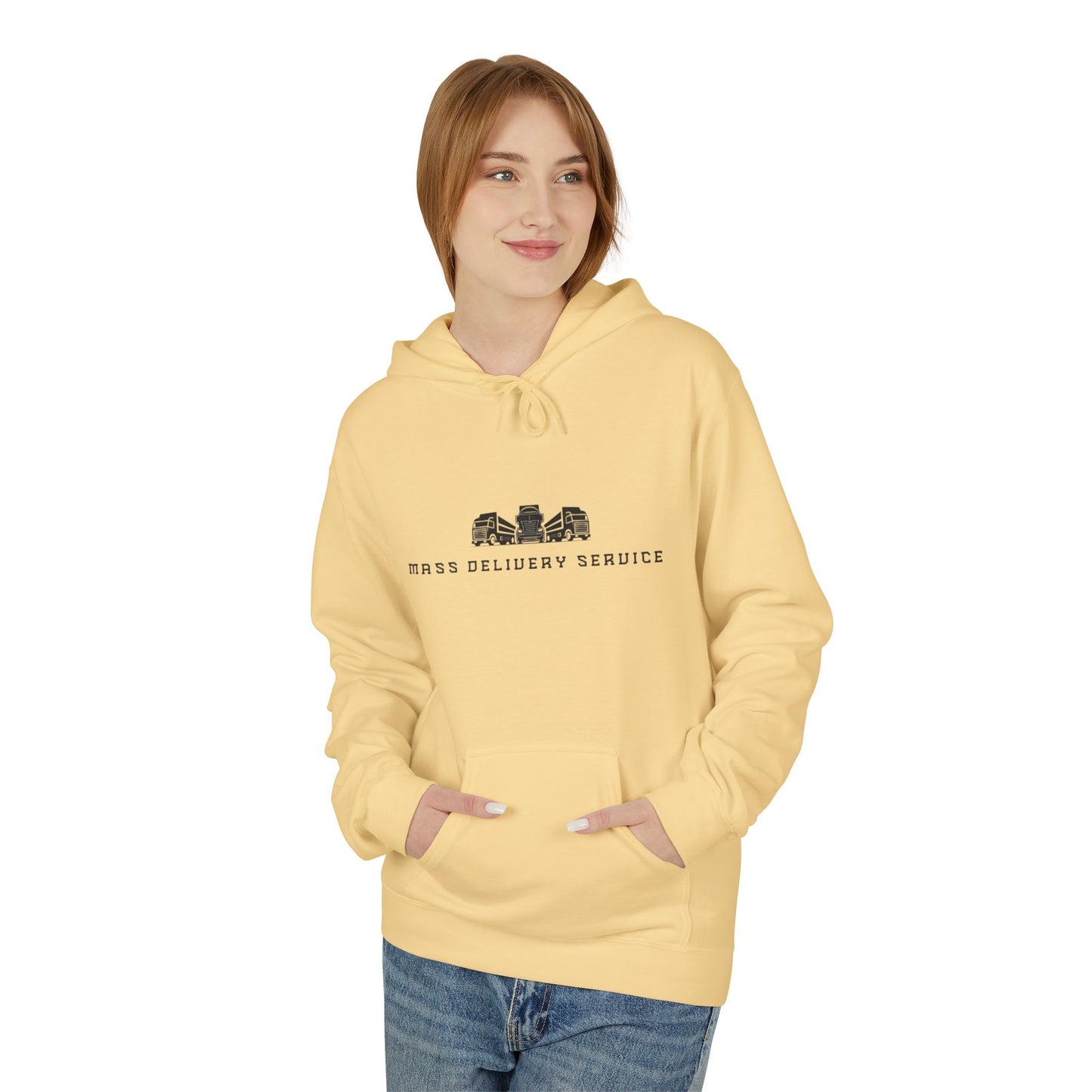 Mass Delivery Service Fleece Hoodie for Cozy Comfort