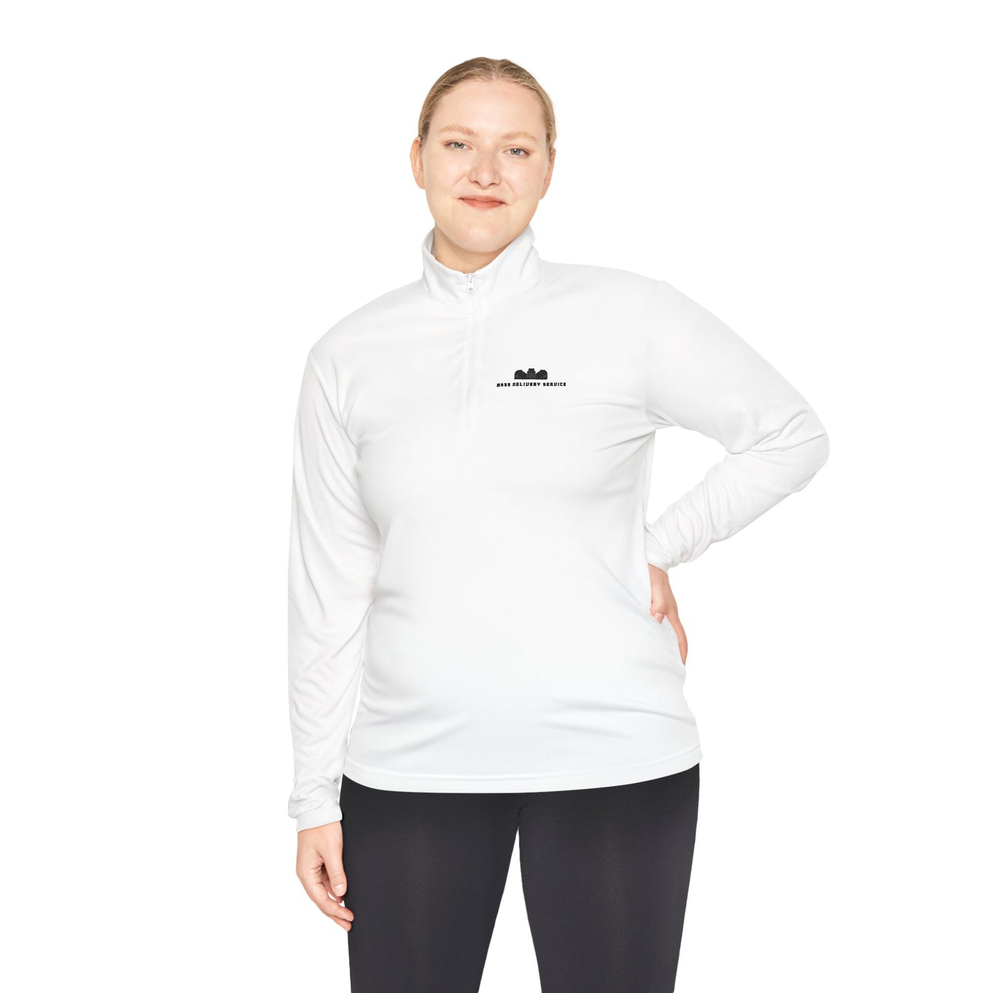 Women Mass Delivery Service Quarter-Zip Pullover