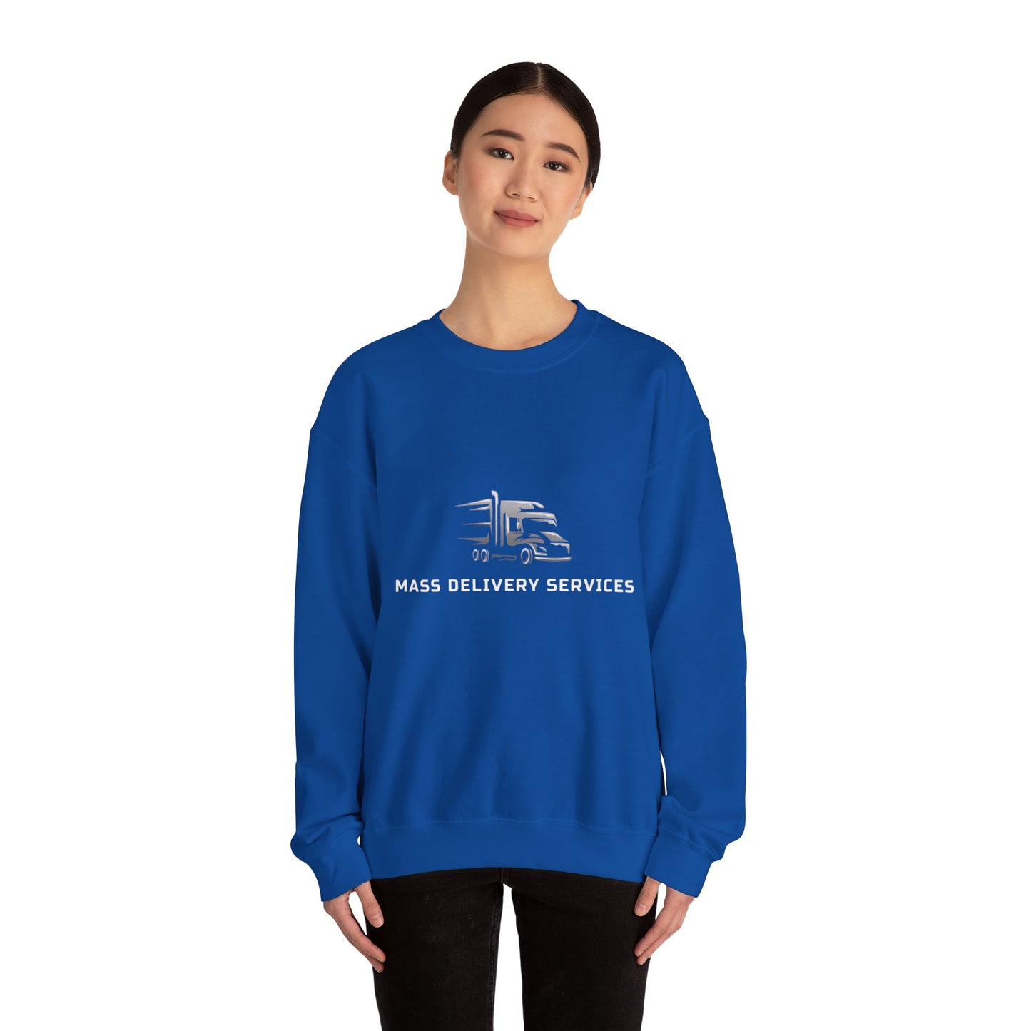 Mass Delivery Services Women Crewneck Sweaters