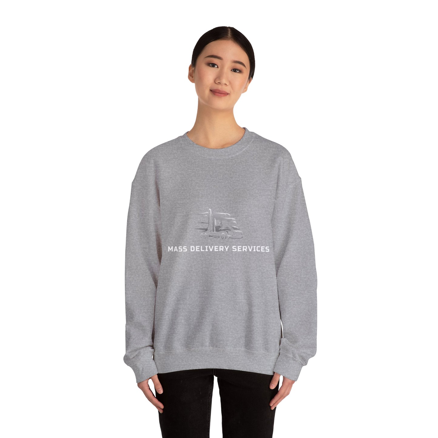 Mass Delivery Services Women Crewneck Sweaters