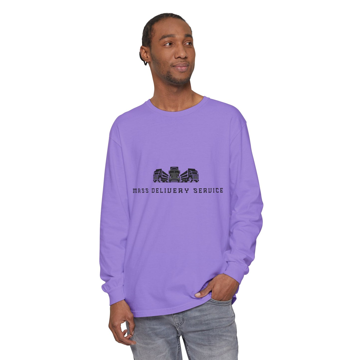 Mass Delivery Service Long Sleeve T-Shirt | Unisex Casual Wear