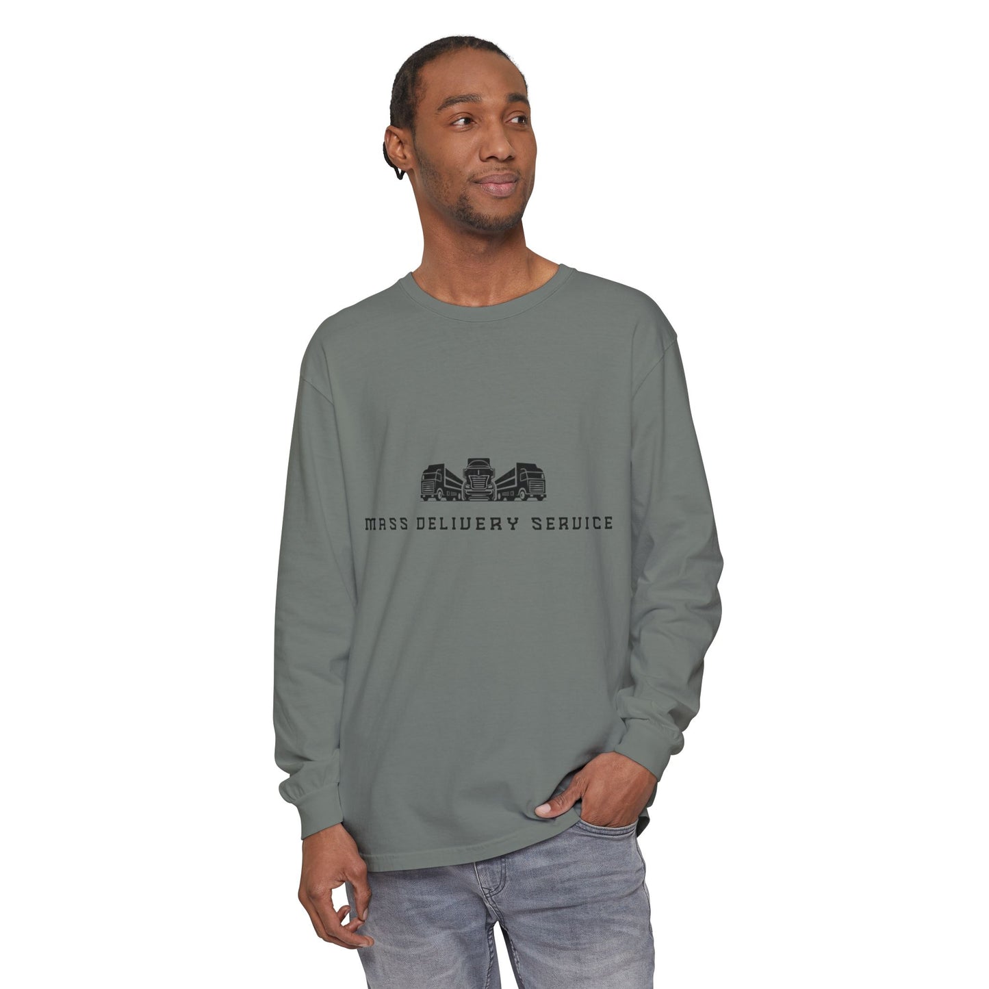 Mass Delivery Service Long Sleeve T-Shirt | Unisex Casual Wear