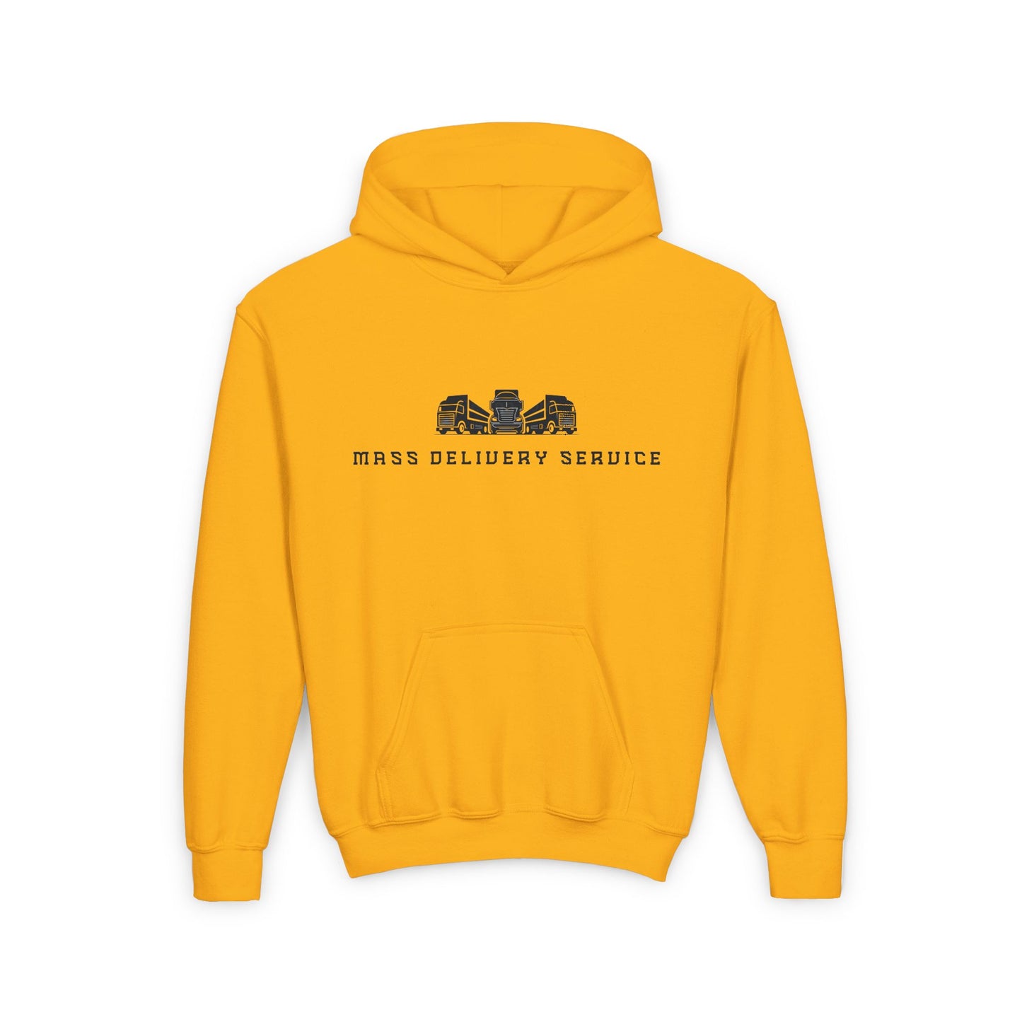 Youth Hooded Sweatshirt - Mass Delivery Service Design