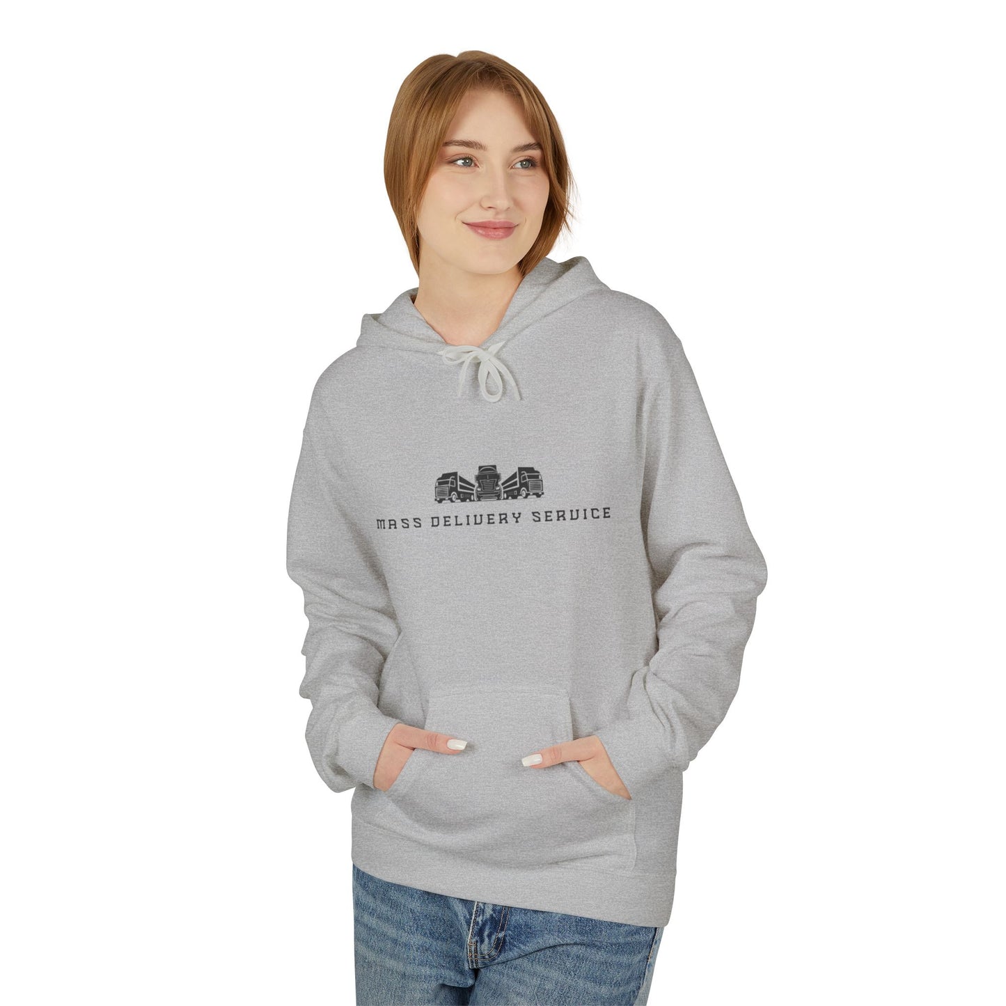 Mass Delivery Service Fleece Hoodie for Cozy Comfort