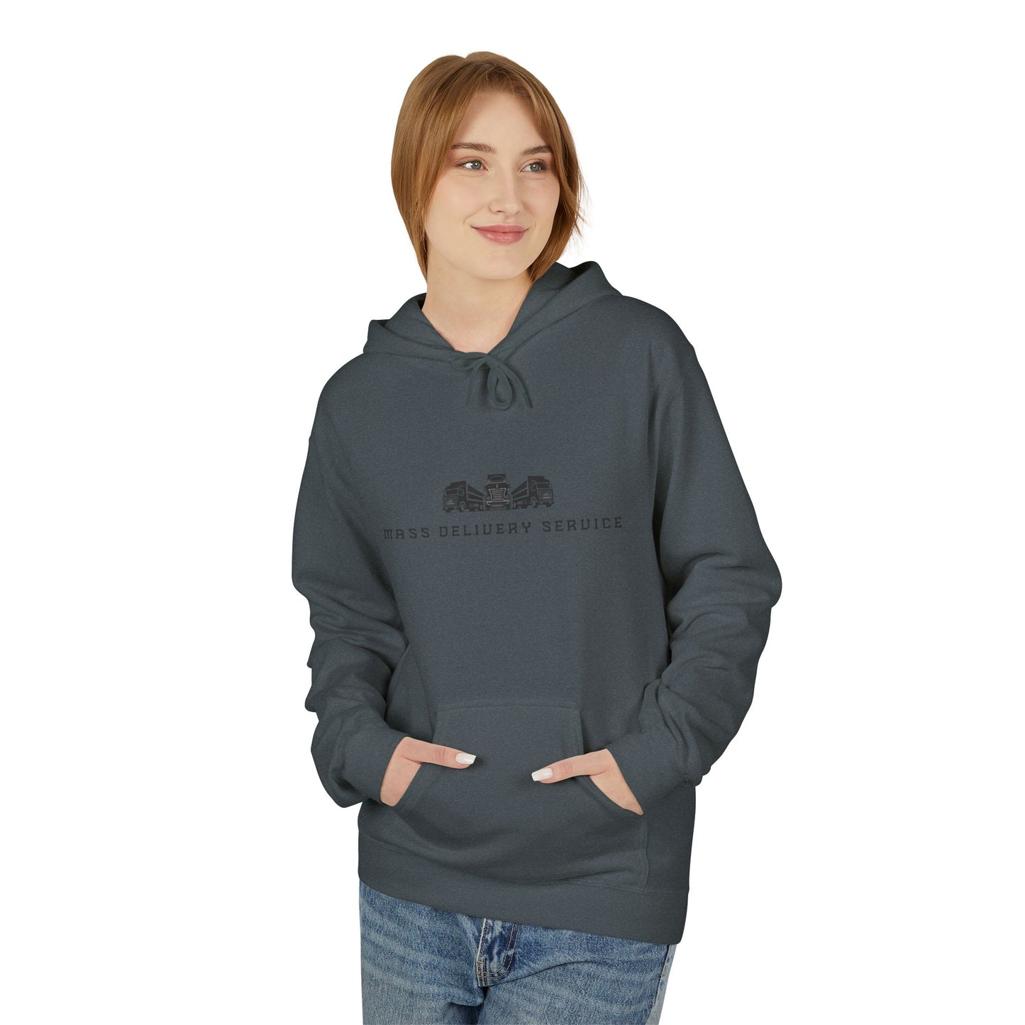 Mass Delivery Service Fleece Hoodie for Cozy Comfort